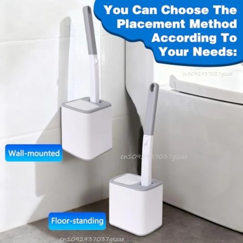 Toilet Brush One-Click Disposable Replacement Head Wall-mounted Auto Lid Opening Bathroom Cleaning Tool Wc Accessories