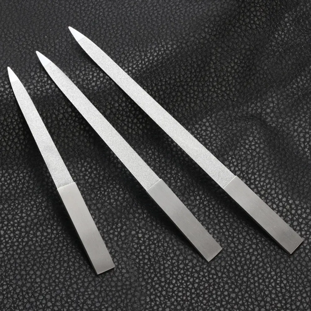 

Набор из 6 профессиональных пилок для ногтей из нержавеющей стали, двусторонние, с мелким зерном, для гладкой формовки, маникюра, нейл-арта, для салонов и домашнего использования