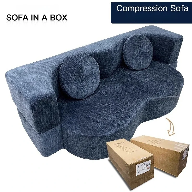 Nordic Modern Italian Couch Minimalist Bed Sleep Lounge Vacuum Package Sofa Compressed Foldable Sofa Wohnzimmer Furniture