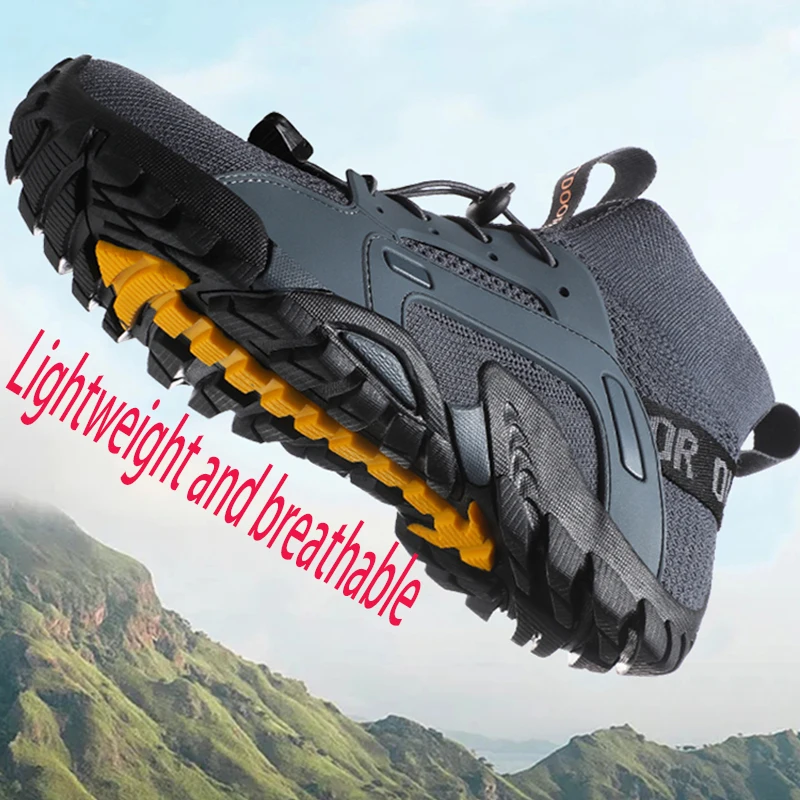 Nowe męskie i damskie buty alpinistyczne wysokie antypoślizgowe oddychające plastikowe buty Creek para Outdoor Sports buty turystyczne