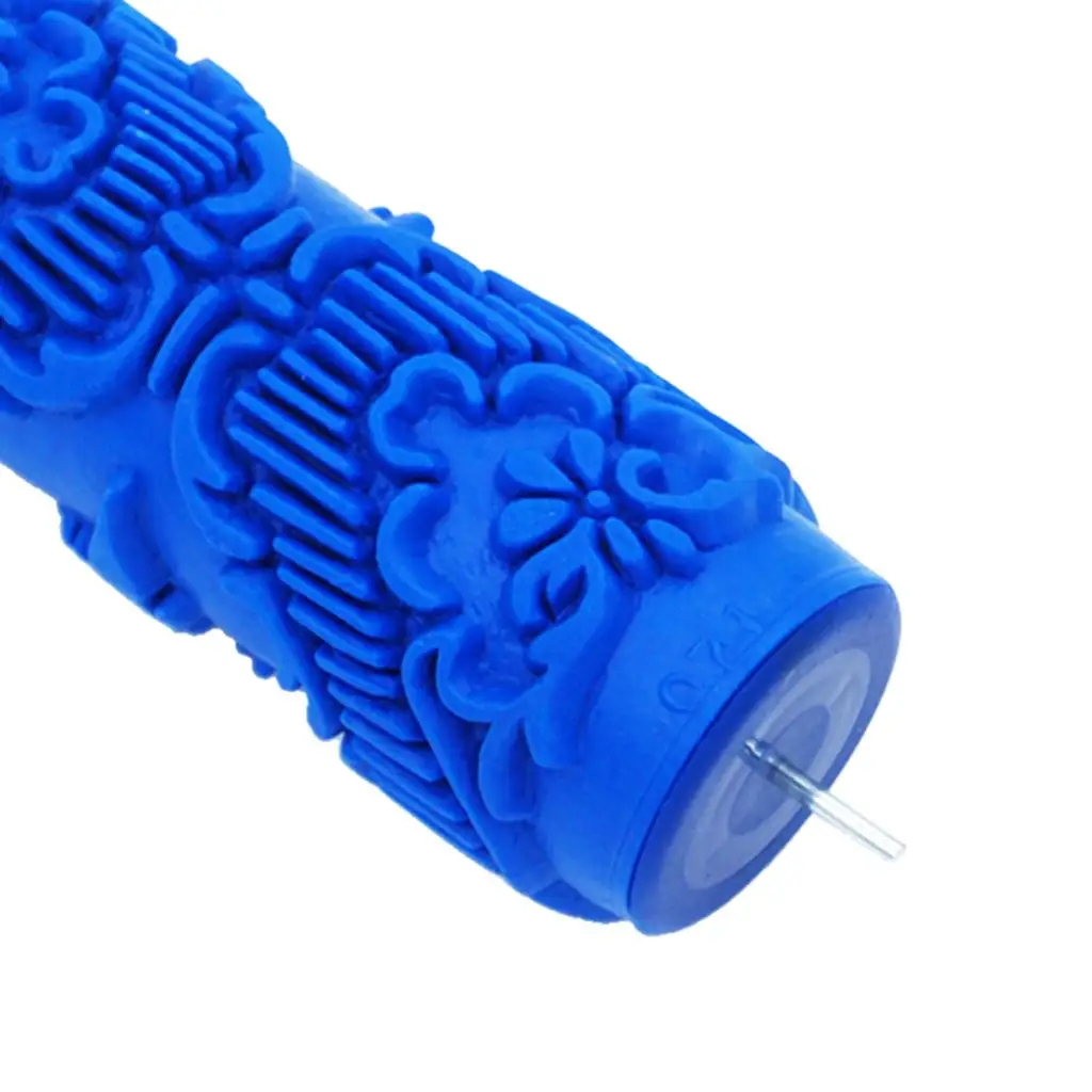 Wall Painting Roller Rubber Pattern Print Tool DIY Embossed Roller for Decorative Home Wall Art