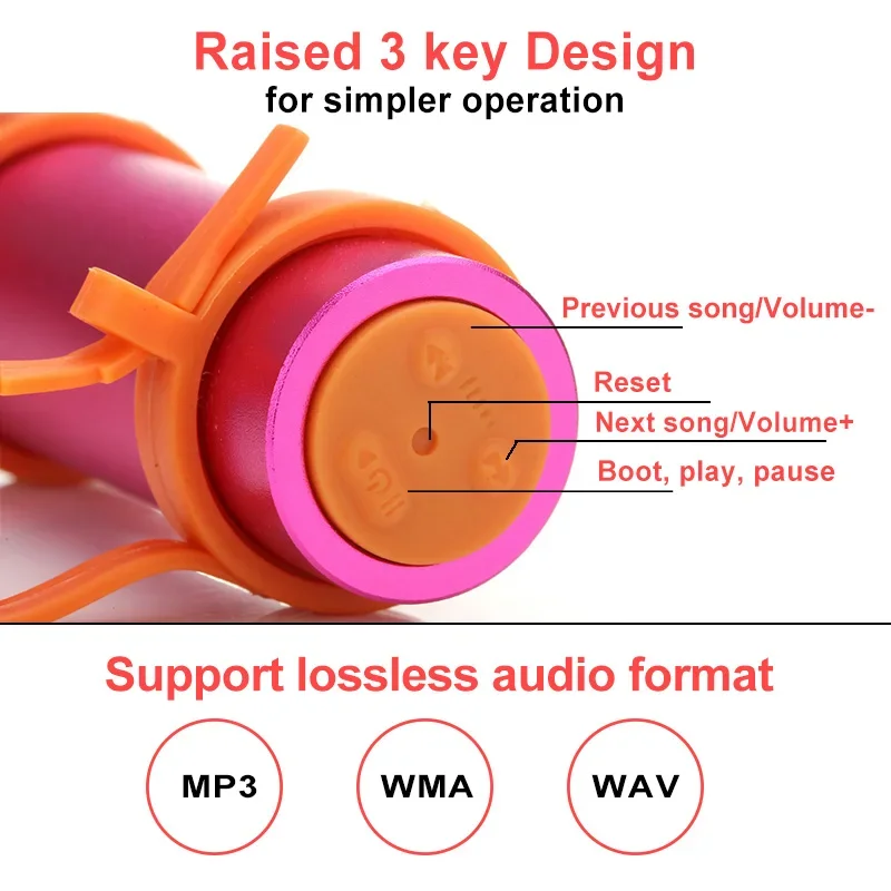 IPX8 مقاوم للماء مشغل MP3 السباحة الغوص الموسيقى اللاعبين تحت الماء الرياضة مشغل MP3 سماعة للسباحة سوني وكمان