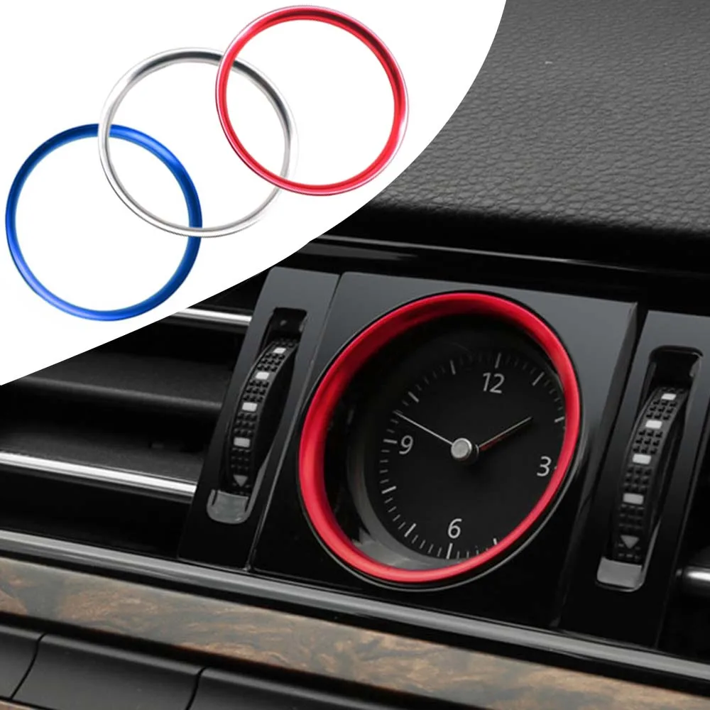 Car Console Clock Frame Trim Watches Decoration Cover Ring Car Sticker Fit For Volkswagen Passat B8 CC 2016-2021