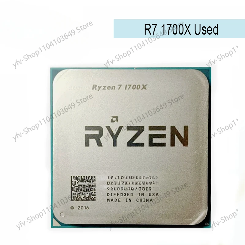 For Ryzen R7 1700X 3.4 GHz Night-Core CPU Processor YD170XBCM88AE Socket AM4 7 1700X