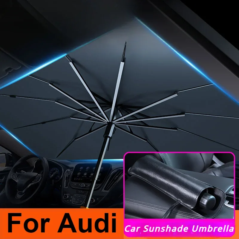 

Car Windshield Sunshade Umbrella for Audi A1 A4 A5 A7 A8 S4 S5 A6 Q3 Q4 Q5 Q6 Q7 Q8 SQ5 Q5L A4L A5L E-tron Car Front Shading