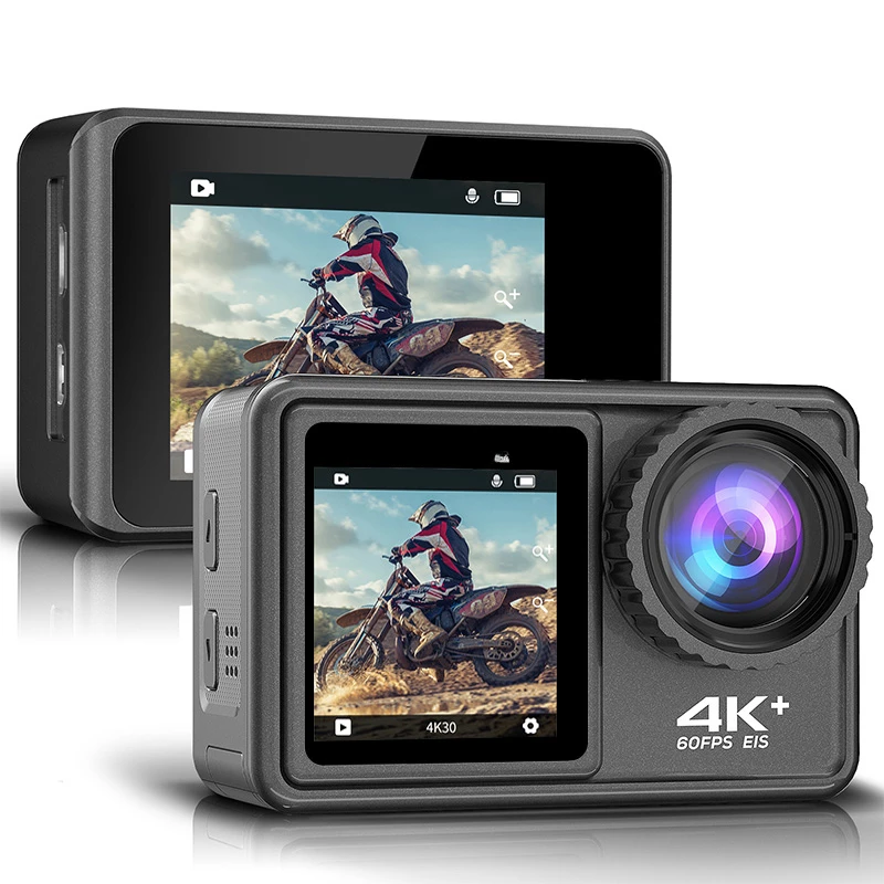 

Original brand newEk·en AU·SEK 4K Action camera 4K 60fps WiFi Waterproof 30M Sport Dual Screen six filters Action Camera