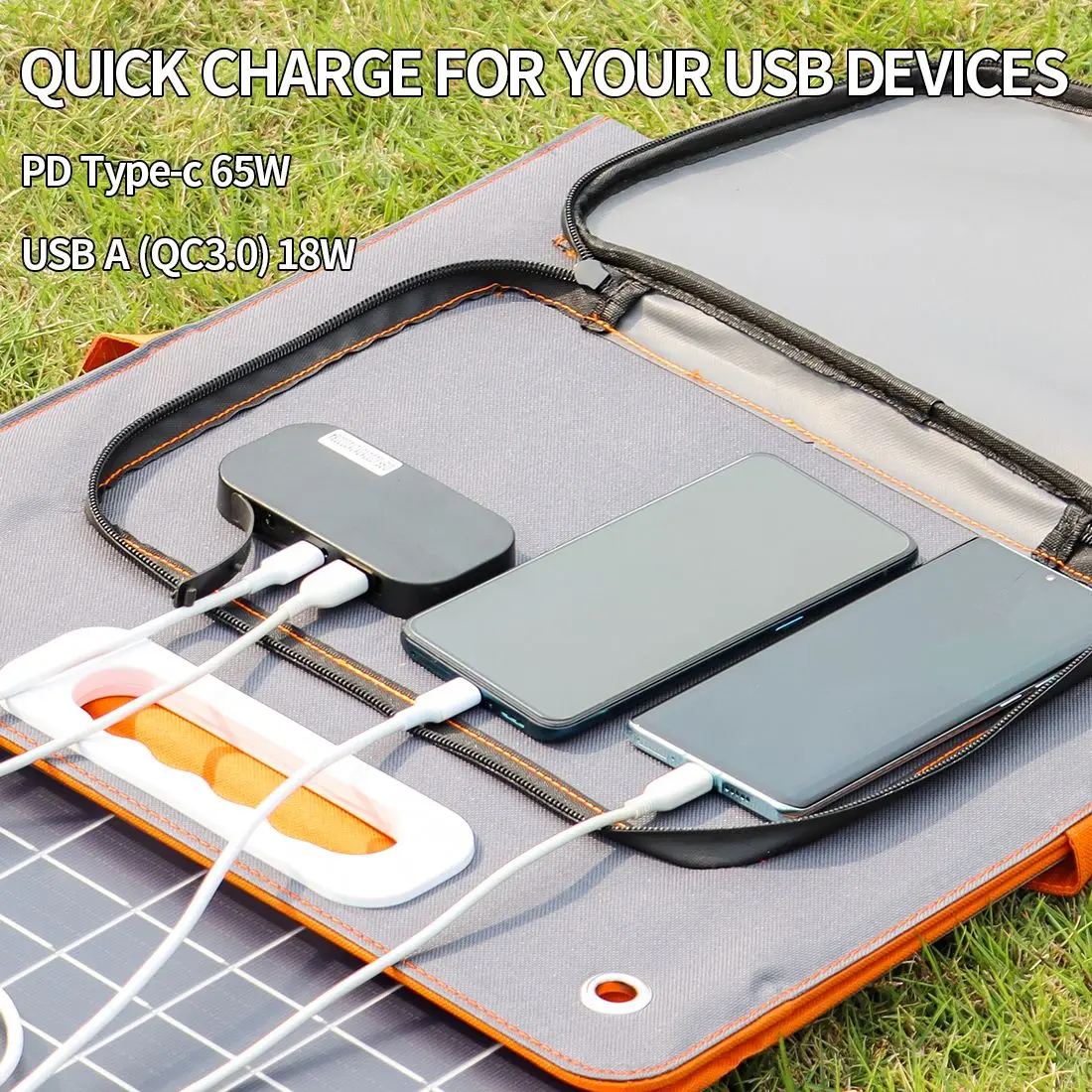 200W Peak Power Station, Flashfish CPAP Battery 166Wh 45000mAh Backup Power Pack With 60W 18V Portable Solar Panel, FLASHFISH Fo