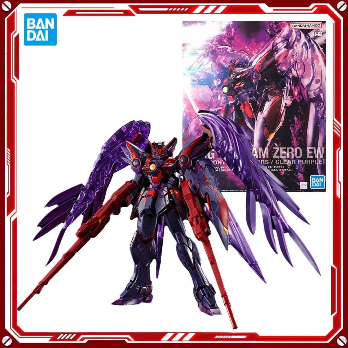 

Bandai натуральная аниме-модель Gundam, наборы Wing Gundam Zero Ew Toys Mg 1/100, экшн-фигурка, сборная модель, подарок, Рождественский подарок