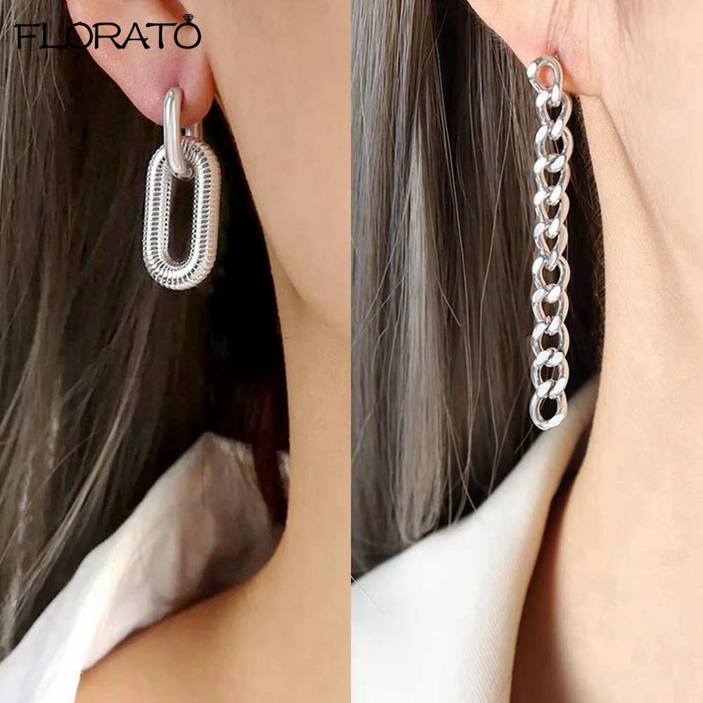 موضة جديدة القلب/النجوم/الجولة أقراط متدلية صغيرة 925 فضة إبرة غرامة أقراط صغيرة للنساء مجوهرات Charm #5