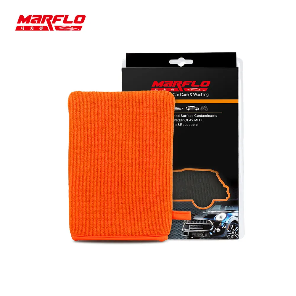 Magic Clay Bar Mitt Car Washing Glove Car Clay Cloth Surface Cleansing Towel Auto Care Cleaning Marflo Car Detailing Tools