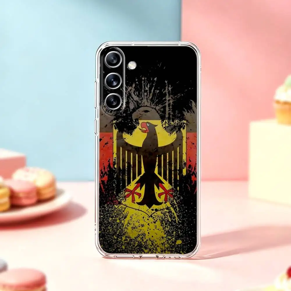 D-Deutsche F-Flagge Phone Case For Samsung Galaxy A91,80,73,72 ,71,53,52,32 ,31,22,21s,20,Transparent Soft Case