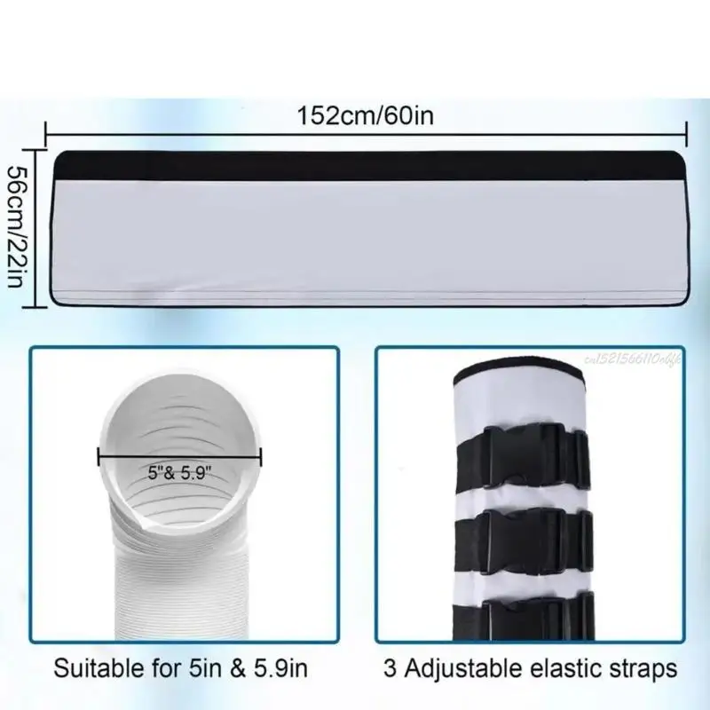 27RB قابلة لإعادة الاستخدام المحمولة Aircon عزل العزل التفاف قناة العادم الغلاف واقي
