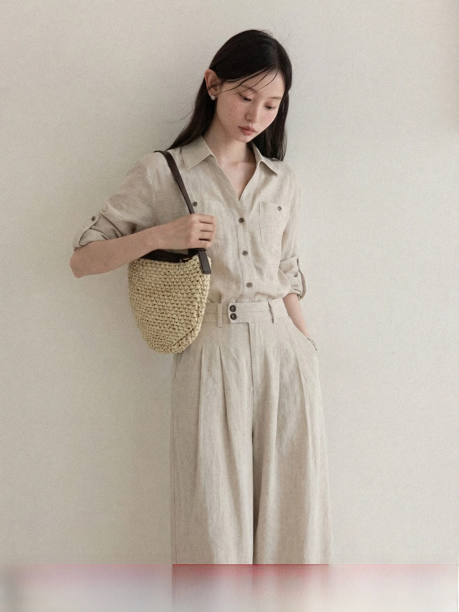 

Легкая женская рубашка с длинным рукавом свободного кроя с воротником для повседневной носки, дышащая, удобная, летняя