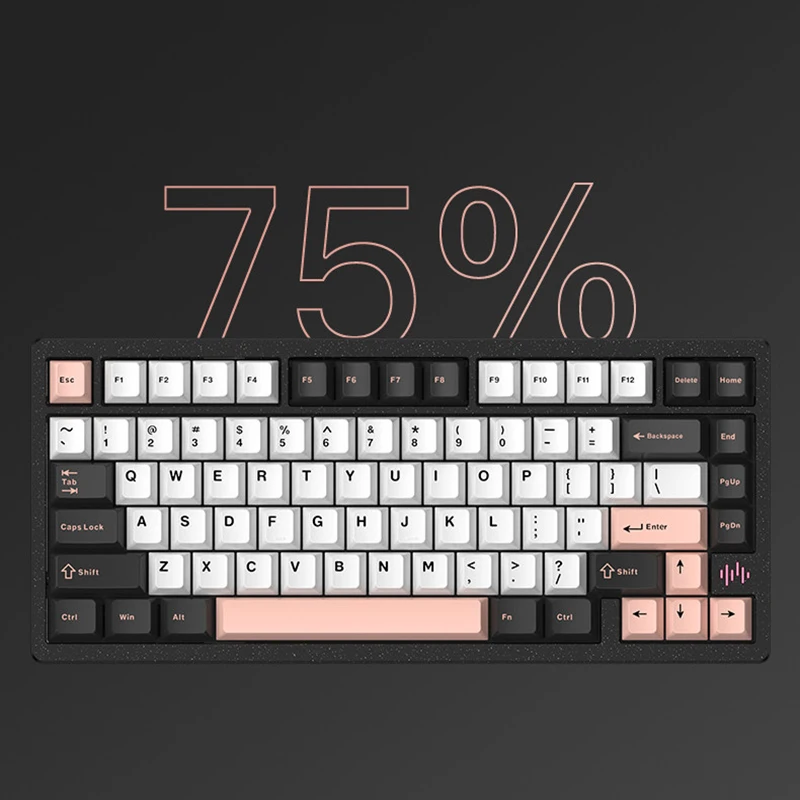 PMO WAVE75 Aluminum Case Custom Mechanical Keyboard Wireless Bluetooth Quick Disassemble Dual Gasket Structure Gaming Office