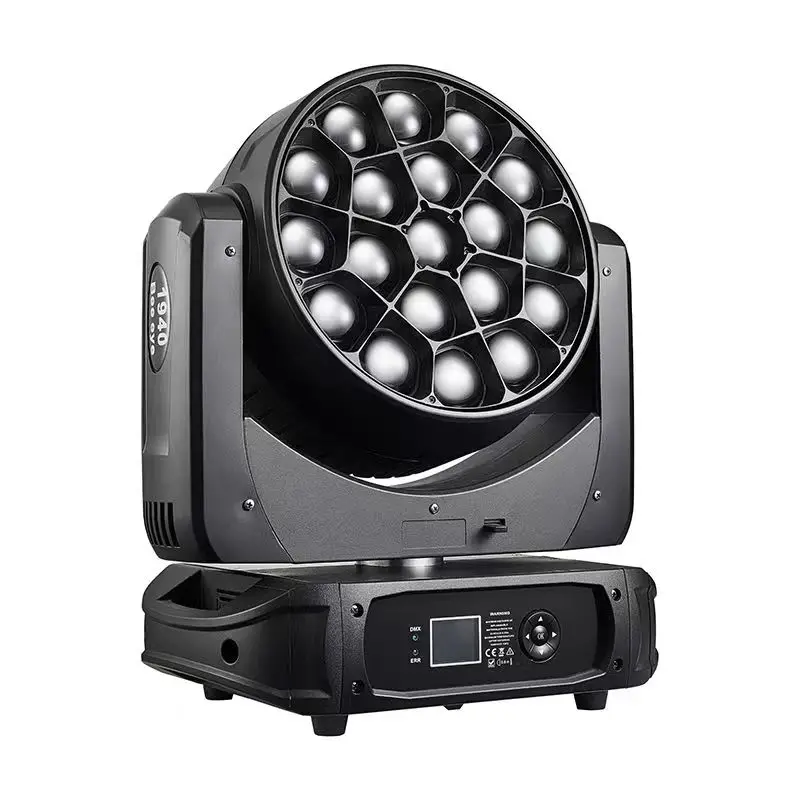 19x40W RGBW Zoom Wash Bee Eye LED Moving Led Stage Lights B-eye K15 Wash With Zoom 4.5-45 Degree for Wedding Event Party