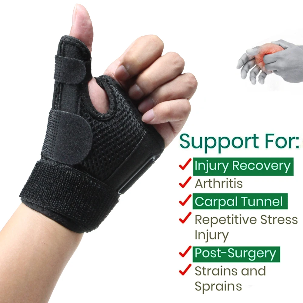 New Thumb Spica Splint Stabilizer Wrist Support Brace Protector Carpal Tunnel Tendonitis Pain Relief Right Left Hand Immobilizer