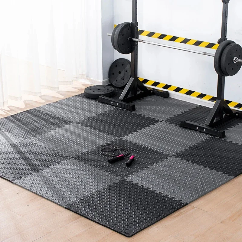 12pcs Gym Floor Tatami Puzzle Fitness Mat Sport Mats EVA Interlocking Foam Floor Tiles for Gym Equipment Mat Floor Mat for Kid