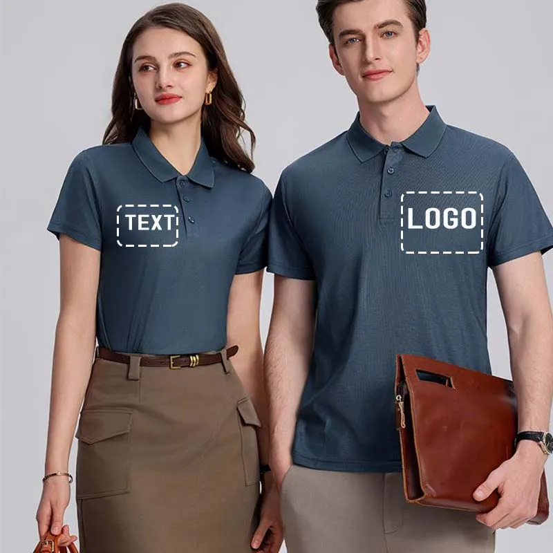 POLO de talla europea con logotipo personalizado, Polo de verano para hombre, pantalones cortos de manga, Polo de negocios de lujo para hombre, camiseta con estampado de logotipo SS-2566