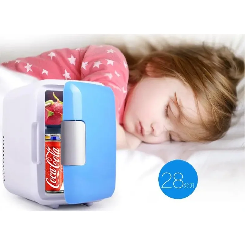 Sturdy 4L Portable Mini Car Fridge Cooler Warmer Freezer 12V for SUV Truck Camping Travel Parts