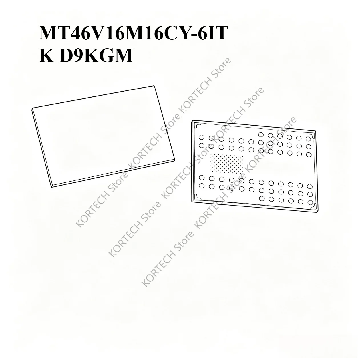5PCS MT46V16M16CY-6IT K D9KGM Original IC Chip Memory Module