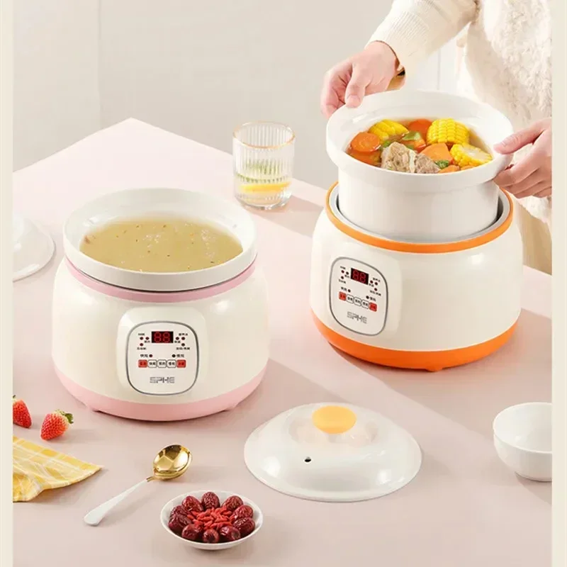 Home Slow Cooker Automatic Simmering Electric Cooker 1.8L 2.8L 3.8L Health Cooking Electric Pot Soup Porridge Electric Stew Pot