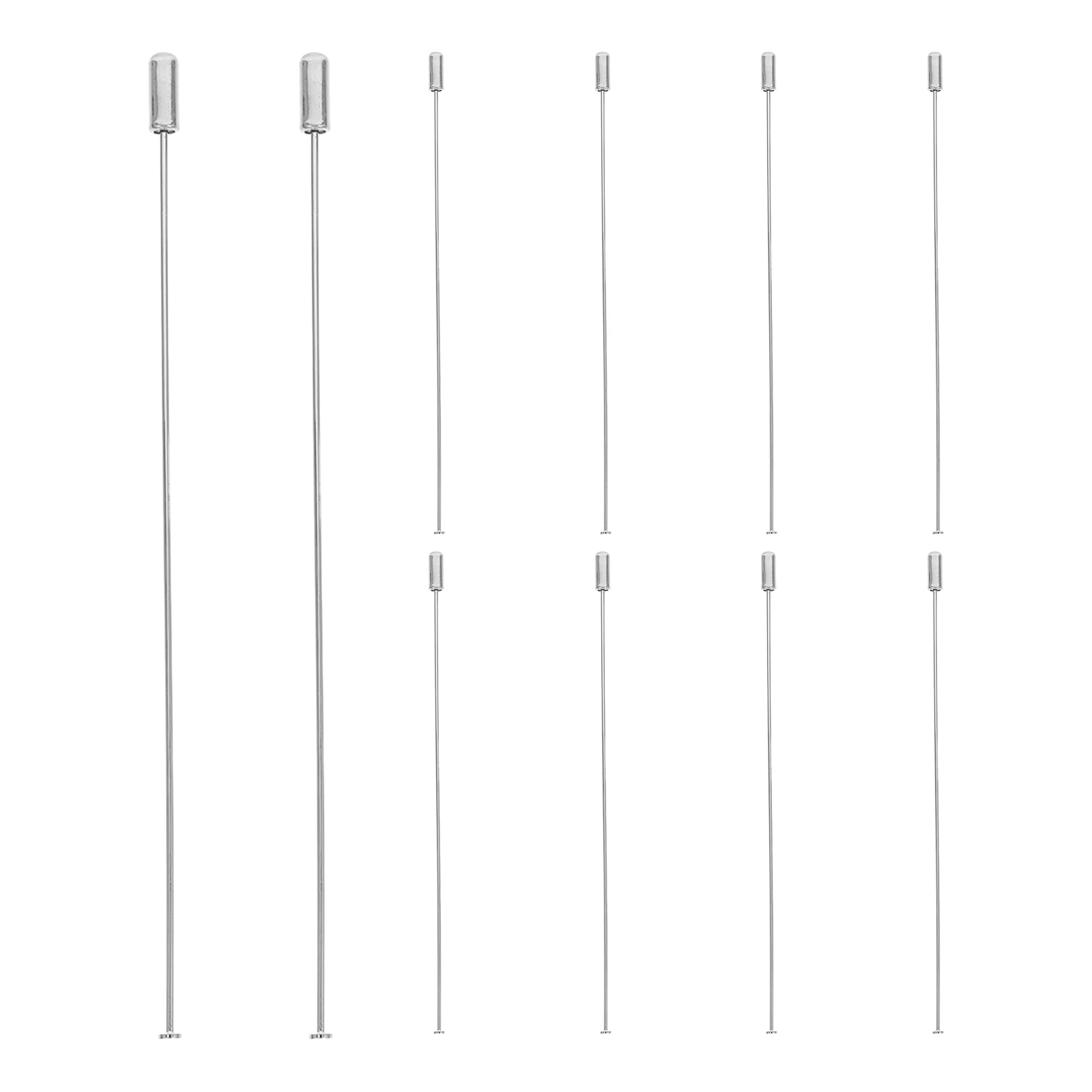 

10pcs White K Brooch Pins Sturdy Copper DIY Boutonniere Accessories Fashion Jewelry for Men Women Lapel Pin Gifts
