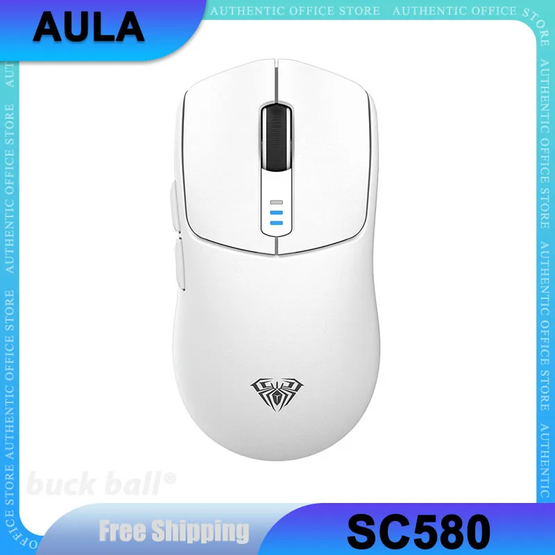 

AULA SC580 Gamer Mouse 3 Mode 2.4G USB Bluetooth Wireless Mouse 10000DPI Lightweight Computer Office Gamer Mice For PC Laptop