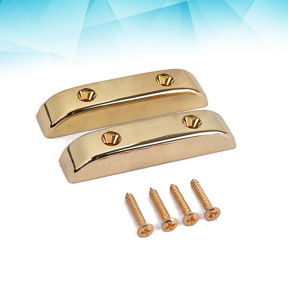 

Durable Plastic Thumb Rest Cushion For Guitar Bass Finger Support Mounting Screws Gold Color Easy Install Play