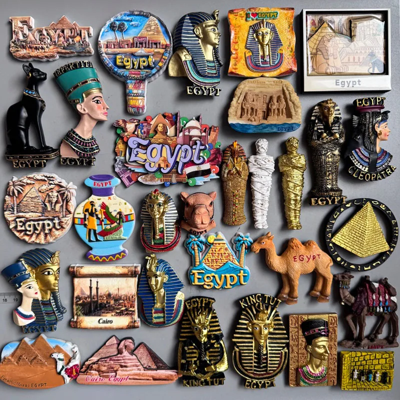 Egypt Anubis Myth Queen Fridge Magnet Souvenir Pyramid Pharaoh Queen Magnet on Refrigerators Home Decoration Accessories