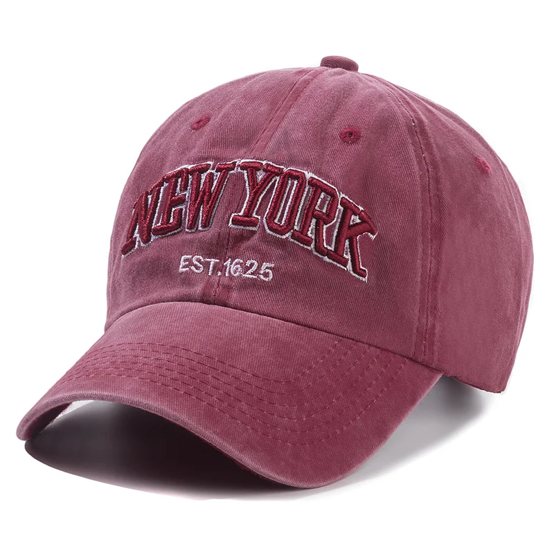 2026 New York Washed Cotton Cap für Herren und Damen – Gorras Snapback Caps Baseball Caps Sonnenschutz Casquette Dad Hat Outdoor Cap – Detail 15