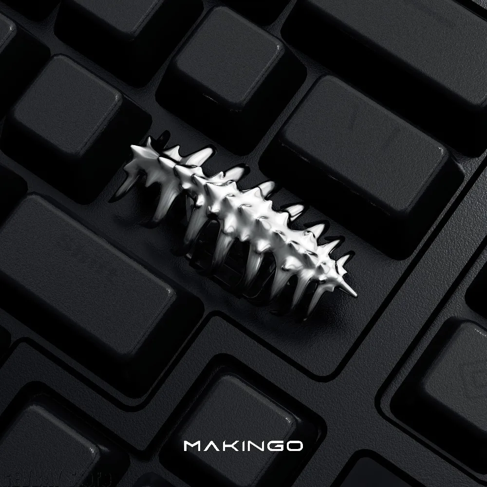 Alien Creatures Artisan Keycap Copper Handmade Custom Personalized Keyboard Cap for Mechanical Keyboard Accessories