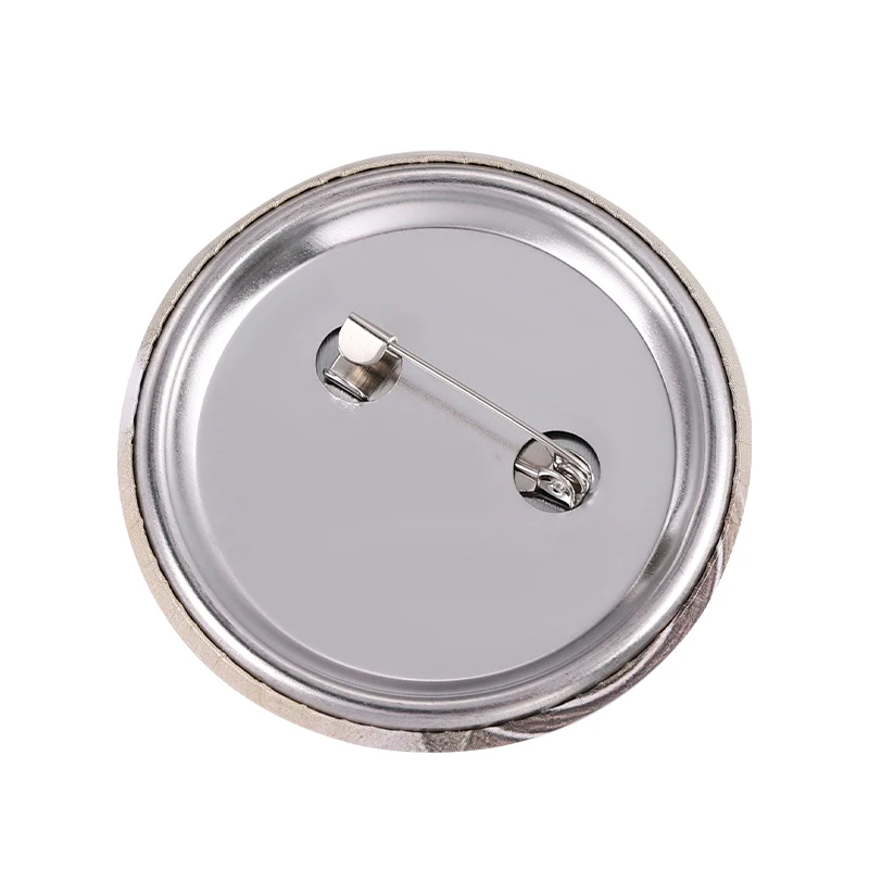 Broche en fer-blanc de 44mm, broche personnalisée, Anime, chat drôle, Badge de collier, bijoux cadeau pour amis