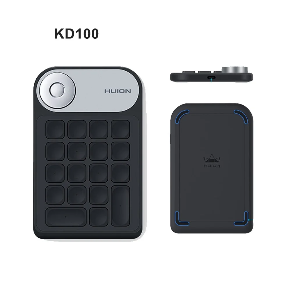 New KD100 Keydial Mini Keyboard for Graphics Drawing Tablet Multifunction Wireless Digital Keyboard Keypad 18 Shortcut Keys