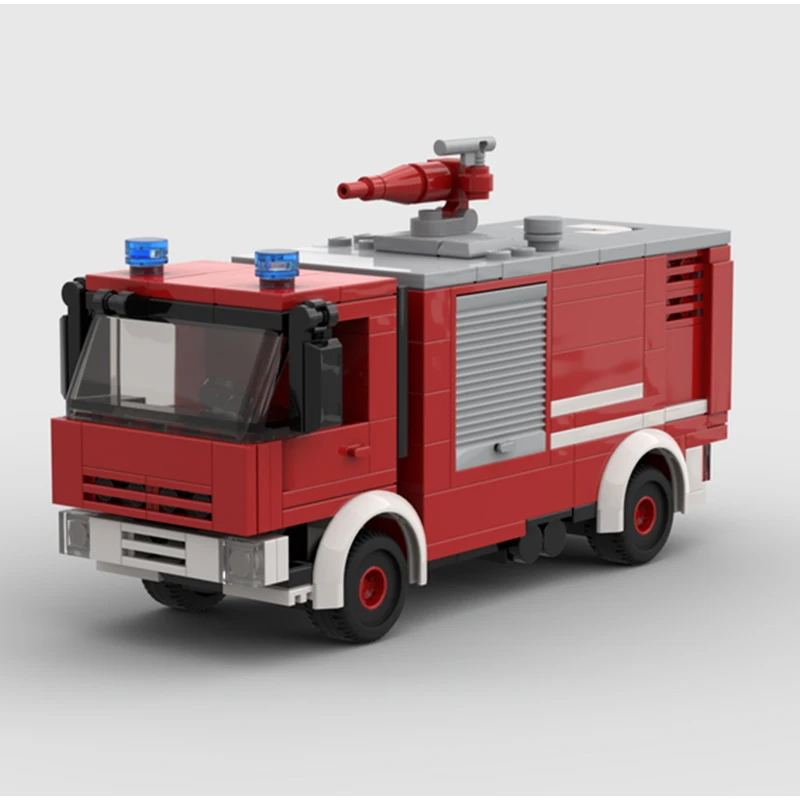 

239 шт. MOC аварийная машина Ivecoes Eurofire F-104 аварийные боевики для жизни DIY модель строительные блоки игрушки на день рождения подарок