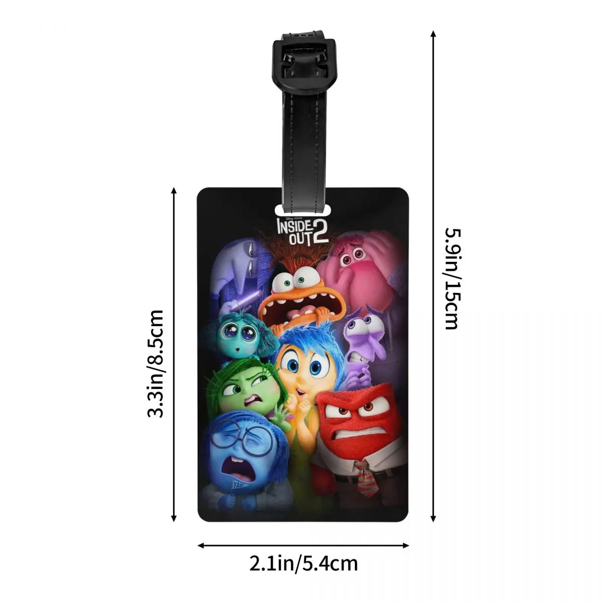 Binnenstebuiten Bagagelabel Koffer Reisaccessoires Cartoon Houder Bagageband Bagagetag Koffertags ID-Adreslabel Cadeau