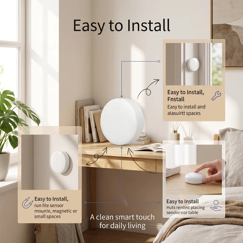 Original Aqara T1 Light Sensor LM-GZCGQ11LM Zigbee 3.0 Brightness Detector Support Aqara Home HomeKit Smart Home Automatio
