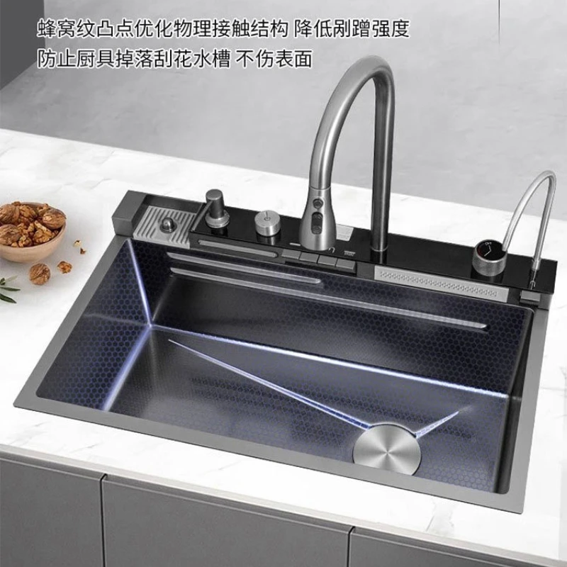 Multifunctional Kitchen Sinks Embossed Stainless Steel Kitchen Sinks Scratch-resistant Home Improvement Lavelli Da Cucina ZY40SC