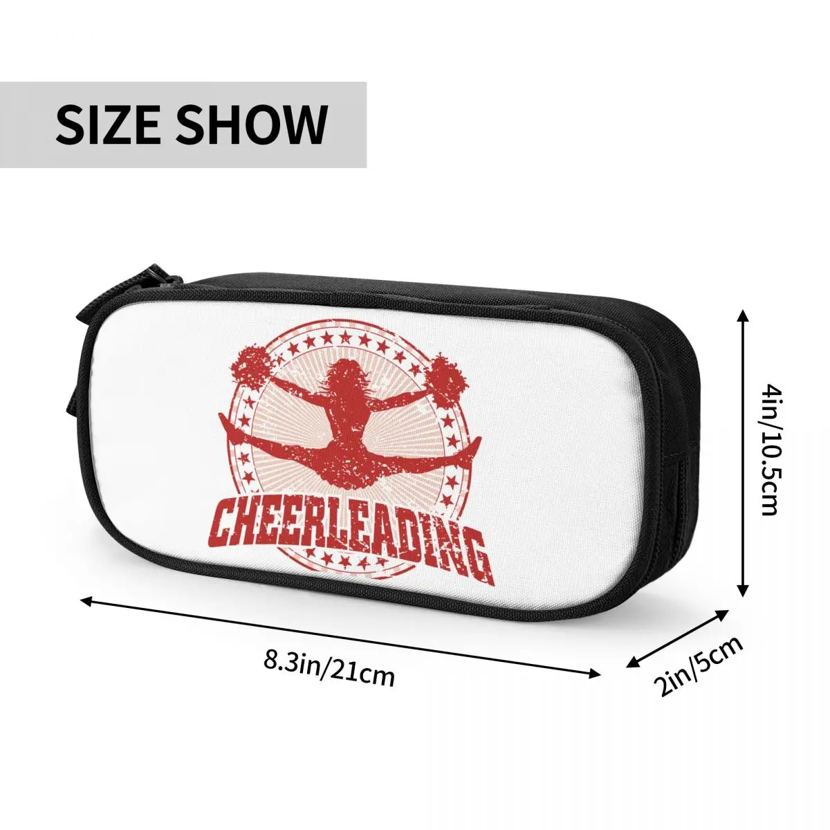 Cheerleading Girl Customized School Pencil Case Girl Boy Large Capacity Pencil Box Students Stationery