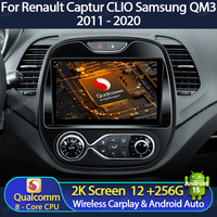 Android 15 Car Radio For Renault Captur Kaptur 2016 - 2019 Multimedia Video Player GPS NAVI Wireless Carplay Auto 4G WIFI QLED