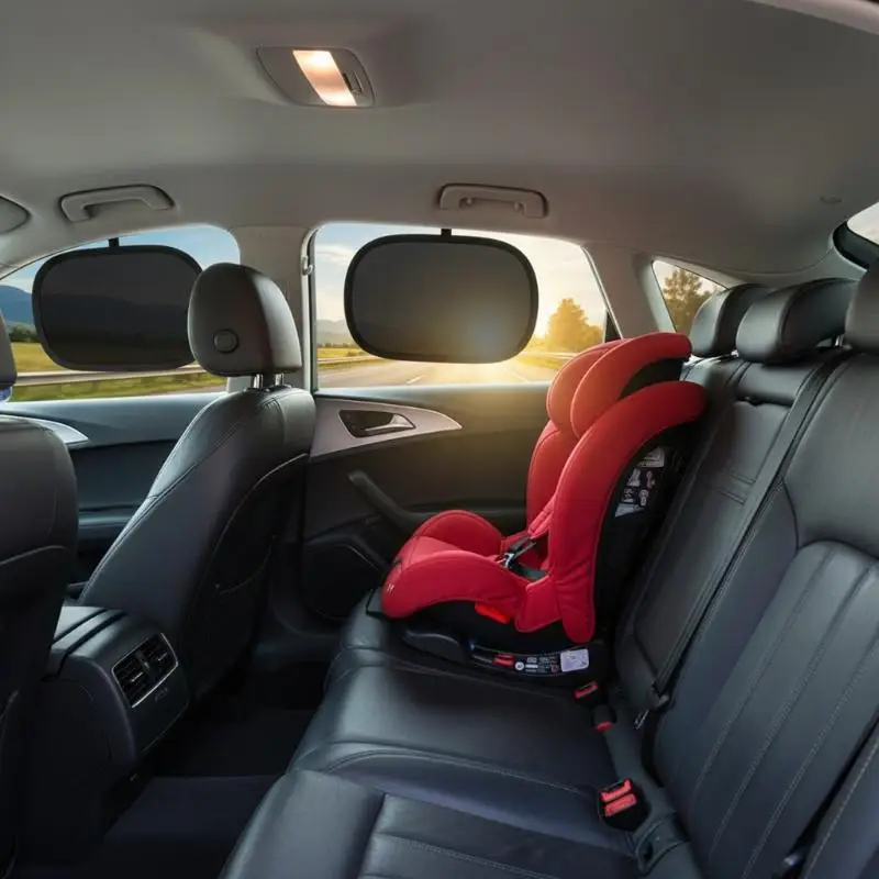 2PCS Car Side Window Sunshade Film - Mini Anti-Static Heat Insulation Sun Protection Cover for Summer Auto Accessories