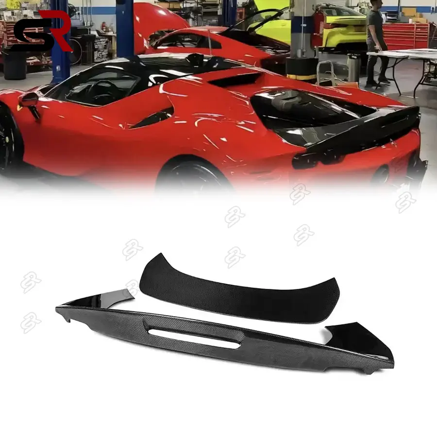 

For Ferrari SF90 2020 2021 2022 2023 higher qual Dry Carbon Fiber Stradale Spoiler Upgrade Rear Wing Aerodynamic Performance Kit