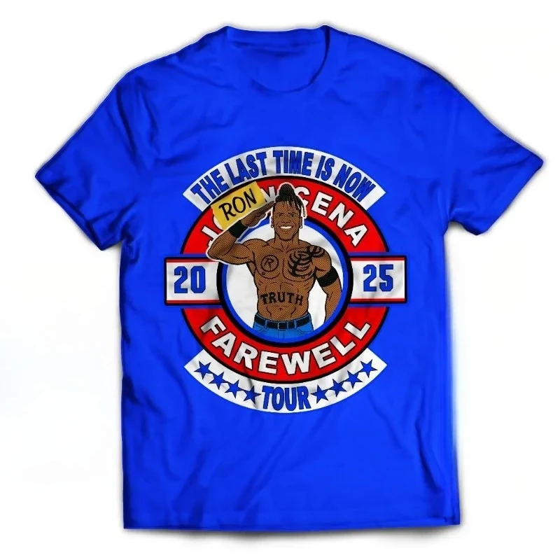 R-Truth ملحمة جون سينا غير شخصية ليلة السبت الحدث الرئيسي Wwe المصارعة القطن التي شيرت الرجال الملابس الجرافيك تي شيرت