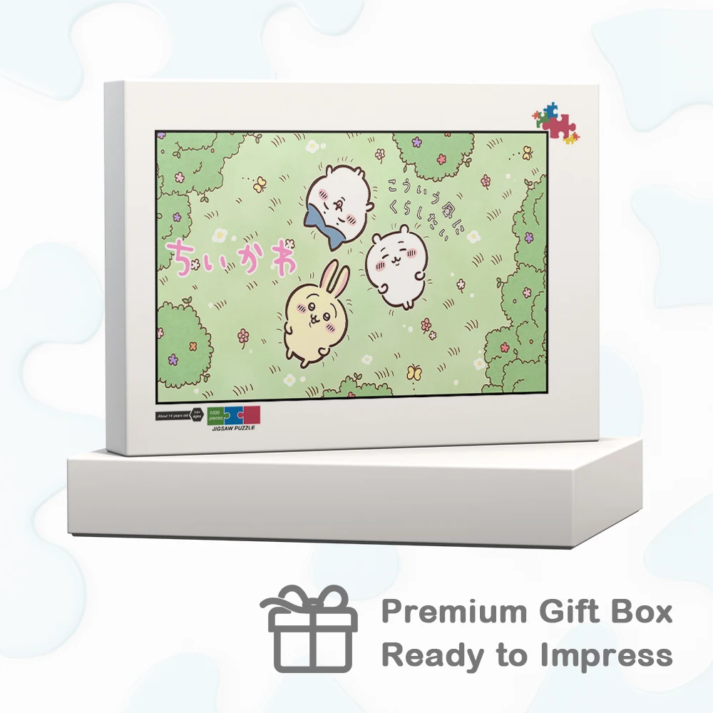 Chiikawa Hachiware Usagi 퍼즐 Sanrio 만화 게임 및 퍼즐 Miniso 녹색 잔디 만화 시리즈 교육 장난감 직소 퍼즐