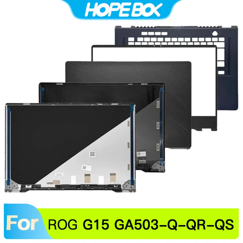 Replace shell For ROG G15 GA503 GA503Q GA503QR GA503QS 2022 LCD Back Cover Front Bezel Palmrest Upper Top Case Housing Shell