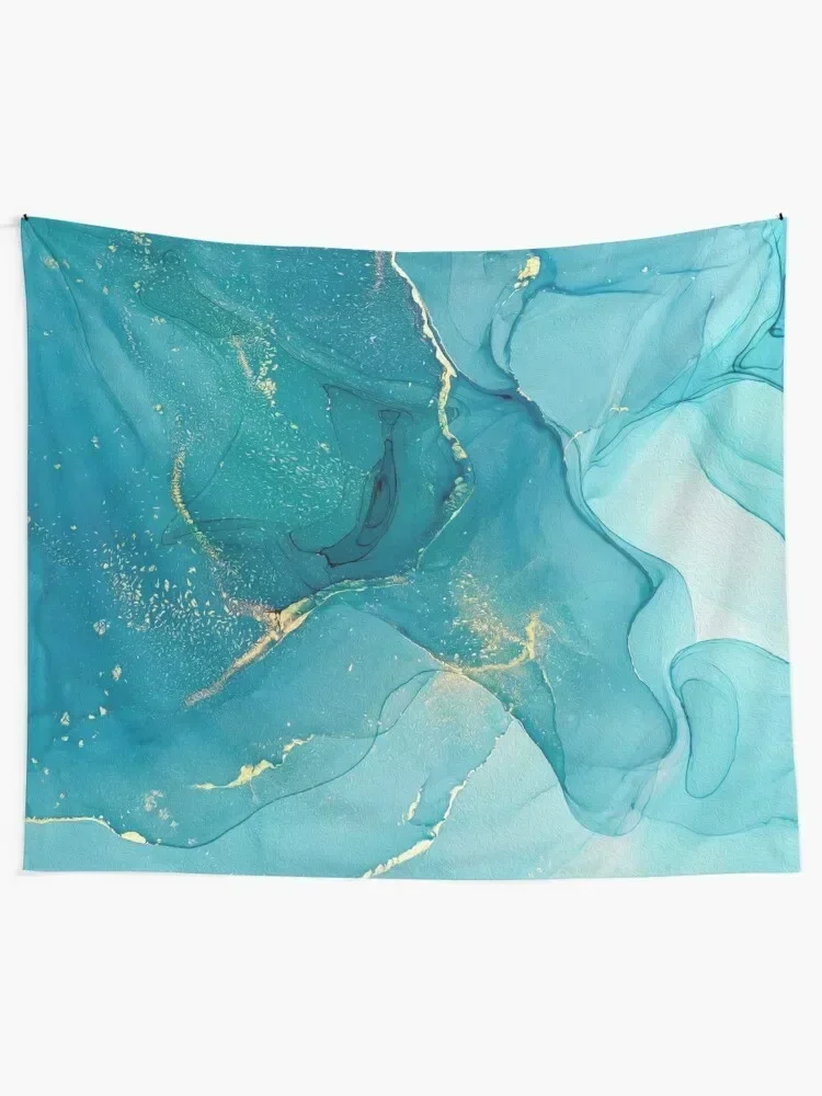 Turquoise Lagoon Dreamscape Tapestry House Decorations Room Decorations Aesthetics Decoration For Rooms Funny Tapestry