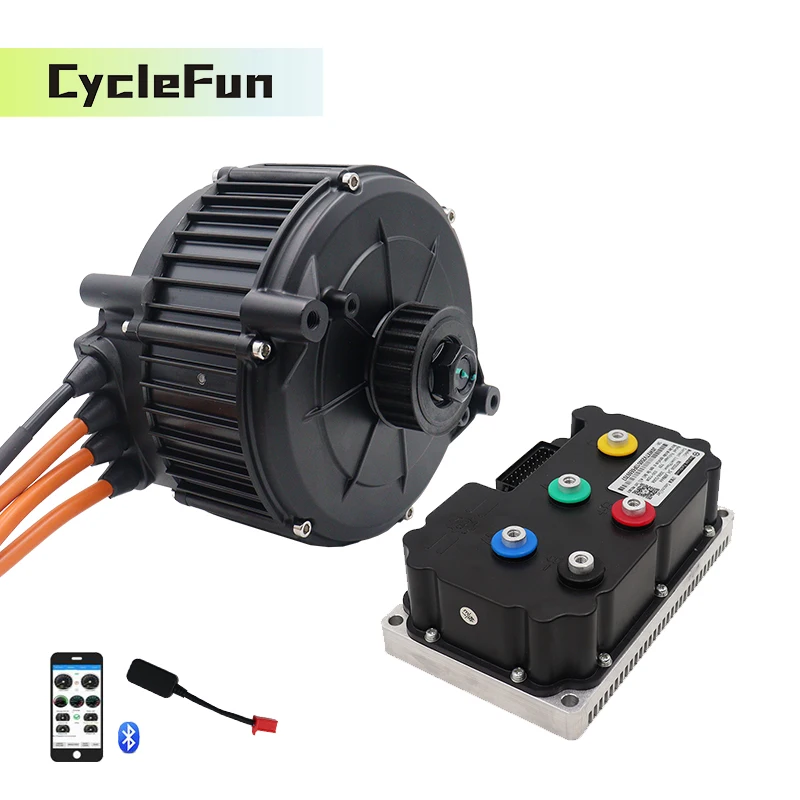 Electric Motorcycles Mid-Drive Motor Kit QS165 5000W Peak 10000W 6500RPM With FarDriver ND72530 Controller For Sur-ron Light Bee