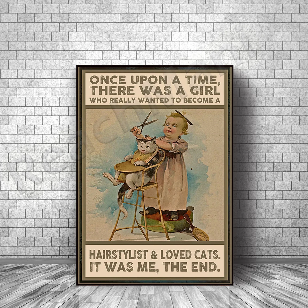 

Once upon a time, there was a girl who wanted to be a hairdresser and loved cats. That was me. Knowledge poster home decoration