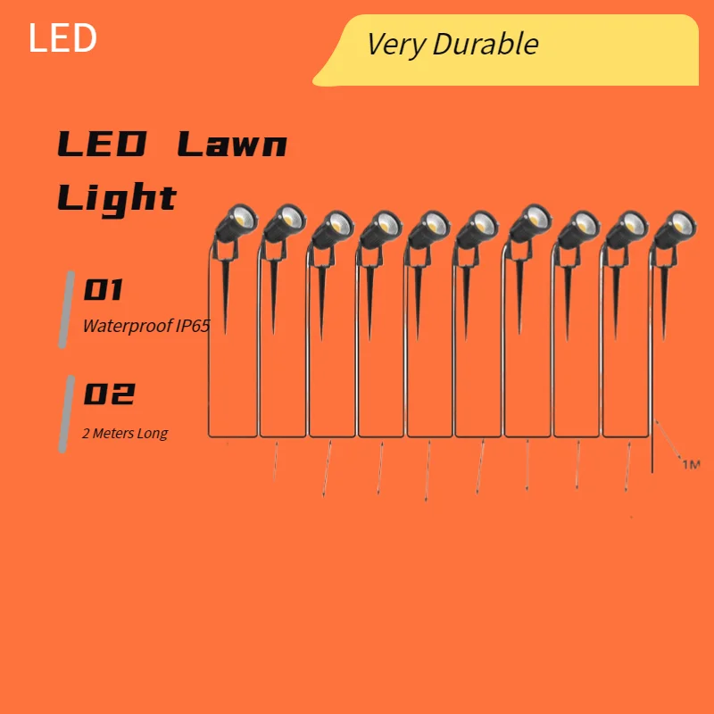

Warm White/Green Lawn Light IP65 Waterproof LED Landscape Lighting No Cable Needed 10-6m Range Garden Decoration