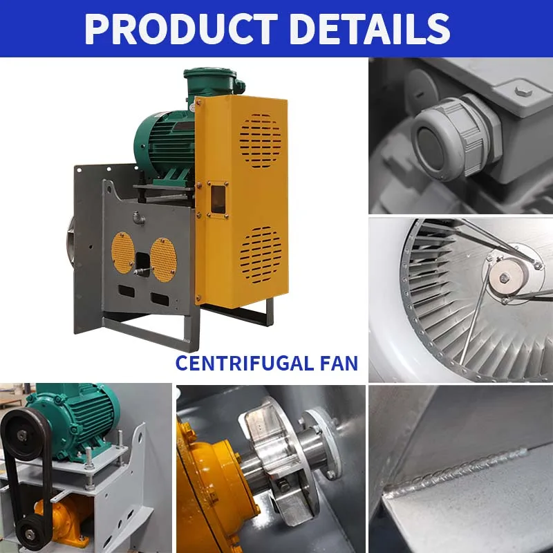 SUIFENG Hochtemperaturbeständiger industrieller Radialabluftventilator 1000 CFM 245,5 mm Turbinenventilator OEM ODM-Anpassungsunterstützung