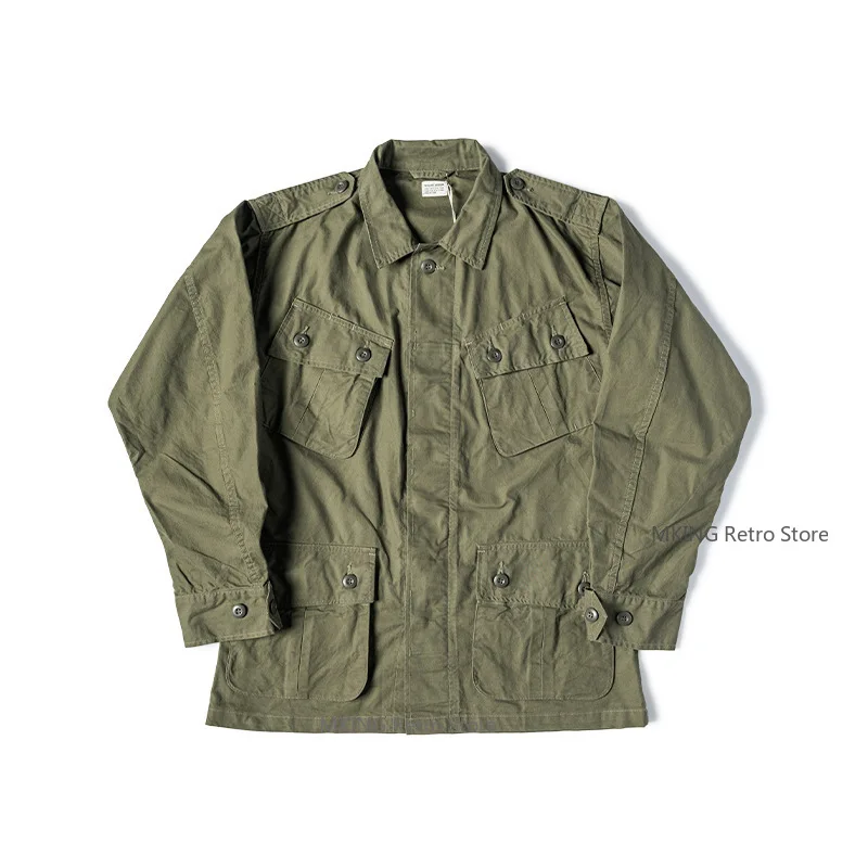 

Non Stock Initial TCU Vietnam Combat Suit MACV Cotton Plain Cloth Long Sleeve Shirt